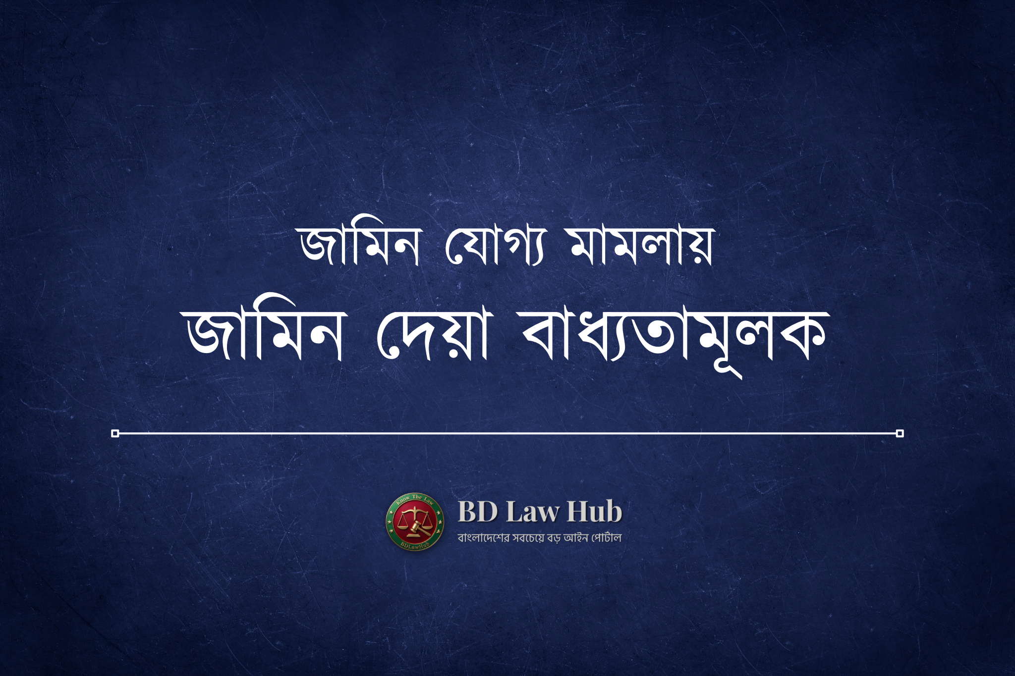 জামিন যোগ্য মামলা