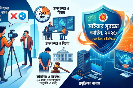 কন্টেন্ট ক্রিয়েটর পরিচয়ে অনুমতি ছাড়া ভিডিও ধারণে জেল-জরিমানা: সাইবার সুরক্ষা আইন ২০২৬ 26 সাইবার সুরক্ষা আইন ২০২৬